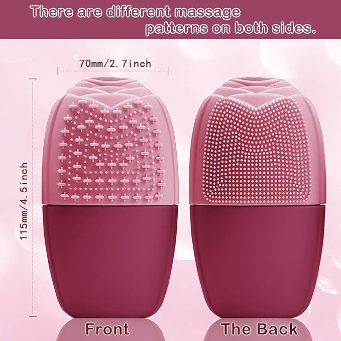 XHJRI Ice Face Roller Massager,Ice Cube Roller for Face, Eyes and Neck Naturally Conditioning and Skin Care,De-Puff Eye Bags,Reduce Migraine Pain,Reusable Massage Silicone Ice Mold (Upgrade Rose)-Velvo Beauty