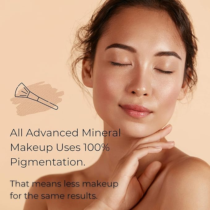 4-in-1 Pressed Foundation Powder with Natural SPF, Concealer & Finishing Powder, Medium to Full Coverage Foundation, Mineral-Based Powder (Eva, 0.35 oz)-Velvo Beauty