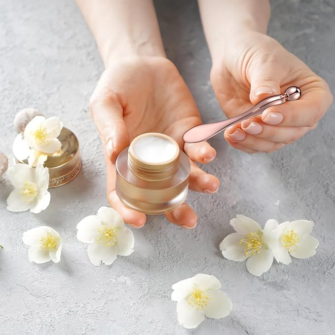 6 Pcs Metal Eye Cream Applicator Eye Roller Tool Eye Cream Applicator Stick Facial for Reducing Puffiness Wrinkle-Velvo Beauty