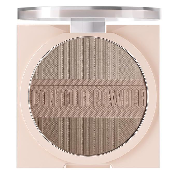 Contour Powder Makeup Palette Matte Face Sculpting Shading Silky Smooth Tone Tuning Flawless Pressed Powder Bronzer, 02 Grey Brown-Velvo Beauty