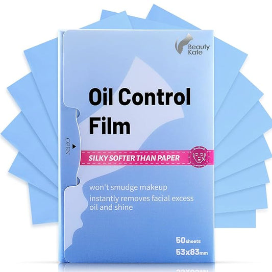Great Absorbent Oil Blotting Sheets for Face - 10% Larger Oil Control Film 50 Sheets- High-Performance, Makeup Friendly Blotting Paper for Oily Skin, Tear-proof Oil Absorbing Tissues-Velvo Beauty
