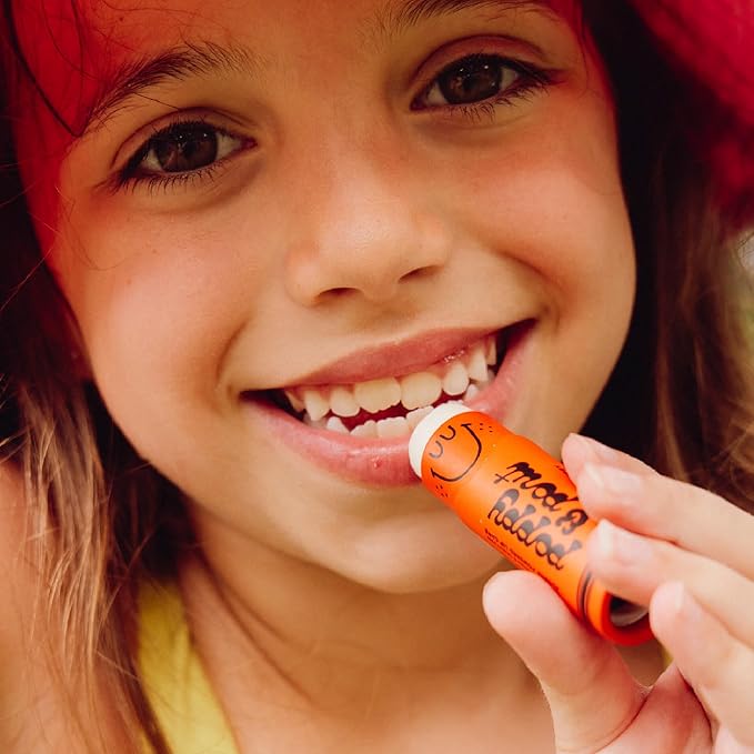 Poppy & Pout Kids Jumbo Lip Balm | All Natural Lip Balms & Moisturizers | Hydrates with Beeswax, Vitamin E, Organic Coconut Oil | Cruelty-Free | Lip Balm in Recyclable Cardboard Tube (Chipper Cherry)-Velvo Beauty