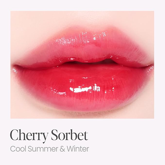 Espoir Couture Lip Tint Glaze #12 Cherry Sorbet 0.14oz | Volumizing Lip Stain with Syrupy Shine | Long-Lasting & Vibrant Color for Radiant Lip Look | Moisturizing & Glossy Lip Tint | Korean Lip Makeup-Velvo Beauty