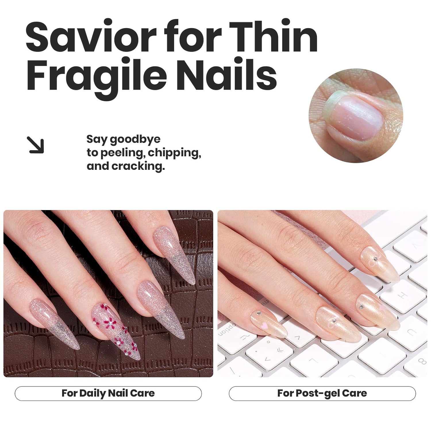 Beetles Nail Polish Set, 6 Colors Nude Nail Polish Kit Shimmer Nude Jelly Pink Champagne Mist Quick Dry Fingernail Polish Gifts for Women Salon DIY Manicure Kit-Velvo Beauty