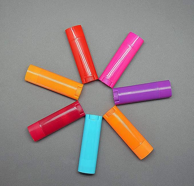 5ml 25Pcs Empty Oval Deodorant Lip balm Tubes Containers Twist-up Refillable Containers for Lipstick,Chapstick,Homemade Lip balm,DIY Deodorants(Hot Pink)-Velvo Beauty