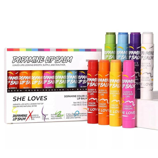 Tinted Lip Balm, Lip Moisturizer For Very Dry Lips, Lip Balm Hydrating, 8pcs Color Lip Balm Set Nourishing Cracked Lips, Lip Tint Lip Care Products Birthday Gifts Set For Teens-Velvo Beauty