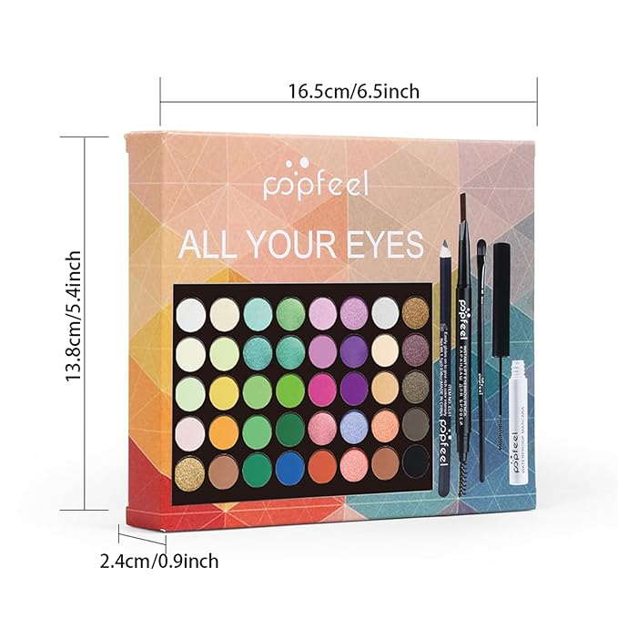 All in One Makeup Kit for Women Full Kit Girls Makeup Gift Sets Xmas Essential Bundle Include Eyeshadow Palette Lipstick Blush Concealer Eyeliner Mascara Foundation Brush Eyebrow Pencil-Velvo Beauty