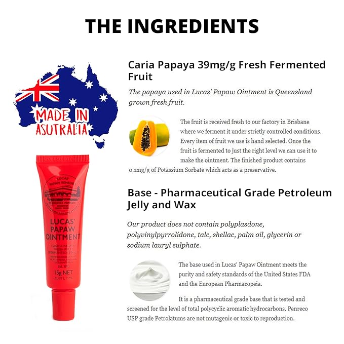 Lucas Pawpaw Lip Ointment, Lucas Pawpaw Cream, Lucas Pawpaw Ointment for Lips & Dry Skin - Unique All Skin Types, All Gender- Any Season Gift Pack with 2 x 15g Pawpaw Balm-Velvo Beauty