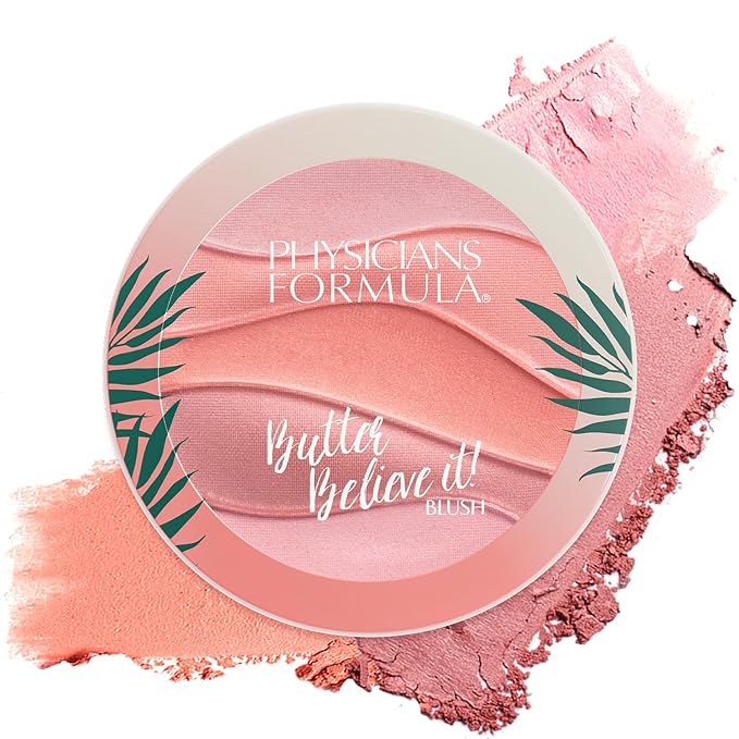 Physicians Formula Butter Believe It Blush Makeup Powder, Pink Sands | Murumuru Butter | For Sensitive Skin | Dermatologist Tested, Clinicially Tested-Velvo Beauty