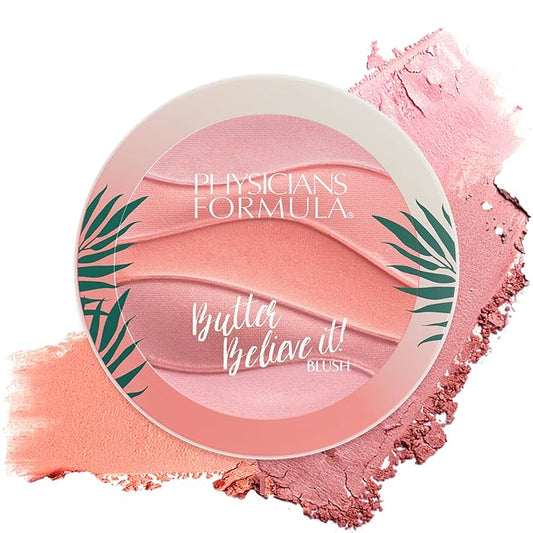 Physicians Formula Butter Believe It Blush Makeup Powder, Pink Sands | Murumuru Butter | For Sensitive Skin | Dermatologist Tested, Clinicially Tested-Velvo Beauty