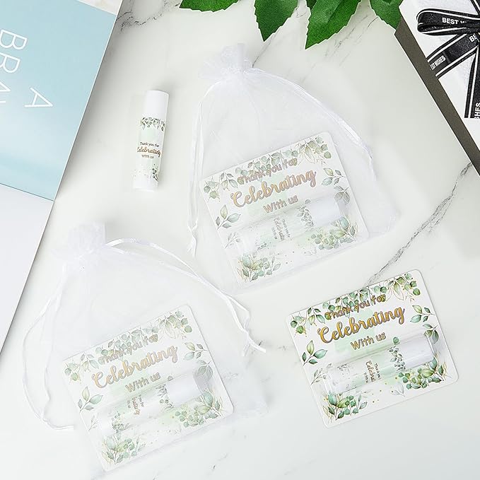 24 Set Thank You Gift Lip Balm Bulk Baby Shower Party Gifts Favors Lip Balms for Guests Bridal Shower Favor Girls Boys Gender Reveal Favors Souvenirs Party Supplies Thank You Gifts for Wedding-Velvo Beauty