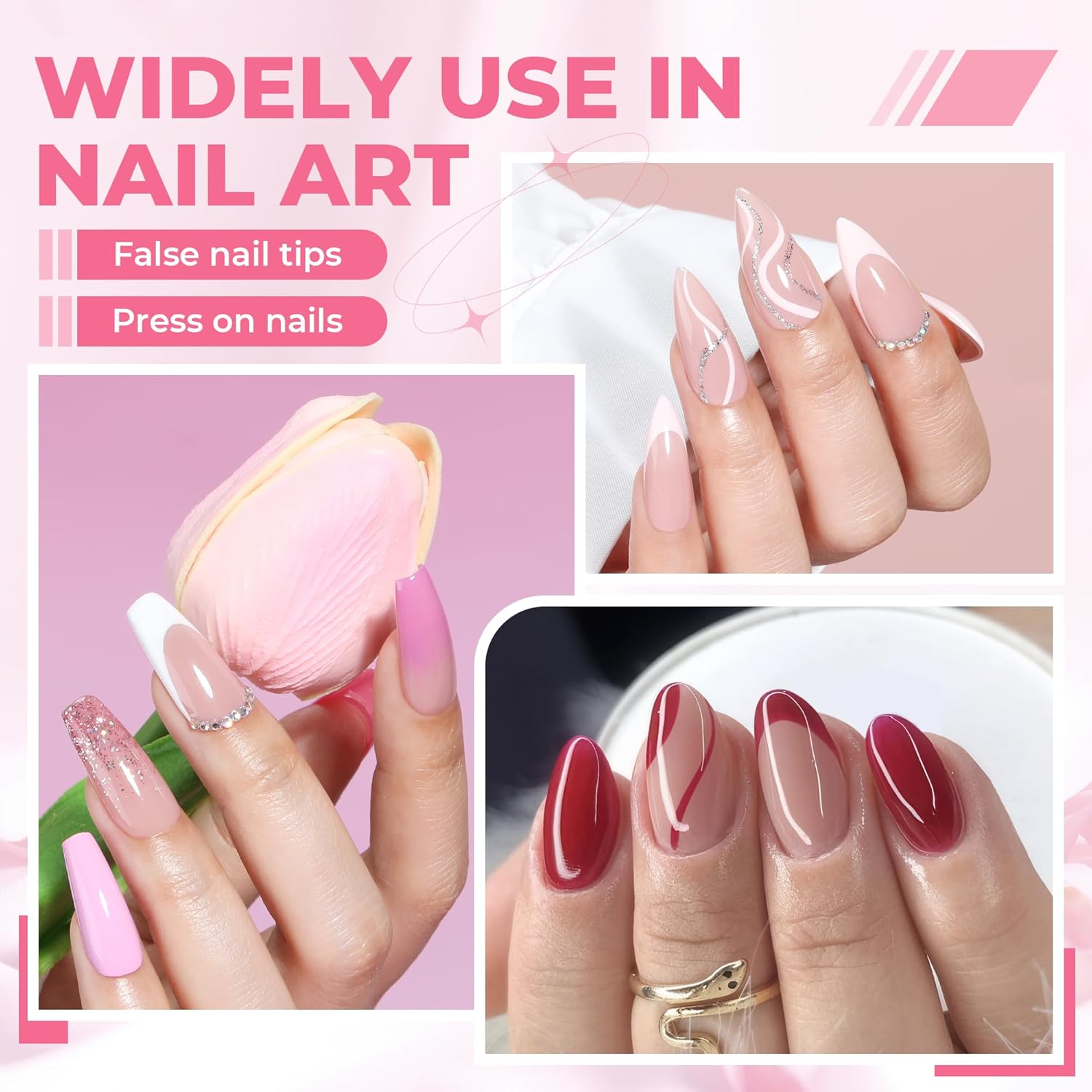 UNA GELLA Super Strong Nail Glue for Press On Nails: 20g, Soft Gel Nail Tips No Lamp Need, Fast-curing, Long Lasting, Semi Solid Gel Nail Glue for Fake False Acrylic Nails-Velvo Beauty