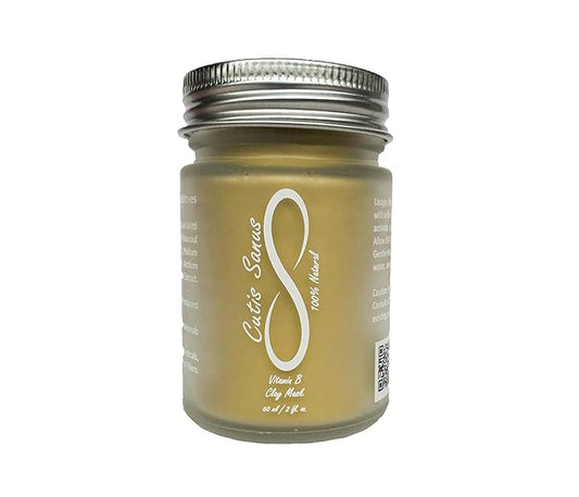 100% Natural Vitamin B Clay Exfoliating Face Mask 120g All Clay & No Water-Velvo Beauty