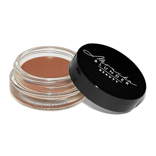 Monika Blunder Beauty - Blunder Cover Foundation, Concealer - Shade: 7 - Sieben - Deep Neutral Undertones - Clean Beauty, All-In-One, Cruelty-Free, Fragrance-Free, Vegan - 0.62 oz-Velvo Beauty