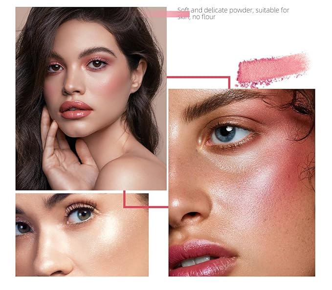 MAEPEOR Matte Face Blush 8 Colors Lightweight Natural Look Face Blush Long-Lasting and Highly Pigmented Powder Blush for Cheeks (Color 05)-Velvo Beauty