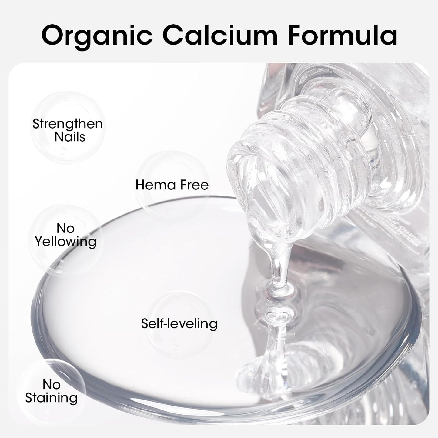 GELLEN Clear Nail Polish Top Coat, Shine Glossy Regular Nail Polish, Calcium Formula Strengthens Nails, Quick Air Dry, No Wipe, Long Lasting, Chip Resistant, Not UV Gel, Hema Free, Non-toxic, 15ml-Velvo Beauty