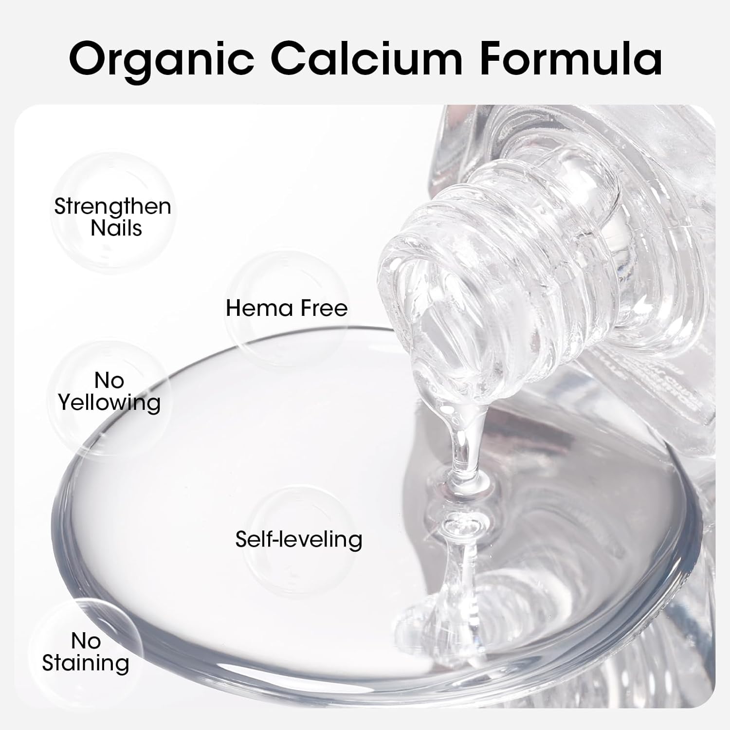 GELLEN Clear Nail Polish Top Coat, Shine Glossy Regular Nail Polish, Calcium Formula Strengthens Nails, Quick Air Dry, No Wipe, Long Lasting, Chip Resistant, Not UV Gel, Hema Free, Non-toxic, 15ml-Velvo Beauty