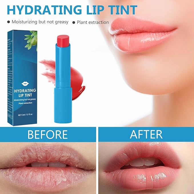 Lip Tint Hydrating,Strength Hydrating Lip Tint,Strong Moisturizing Effect Tinted Lip Balm Hydrating, Natural Ingredients Sheer Moisture Lip Tint (3PCS)-Velvo Beauty
