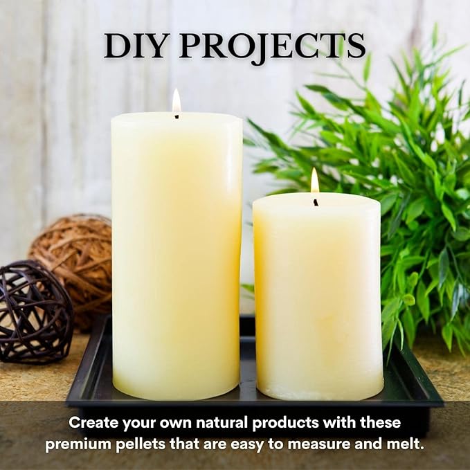 White Beeswax Pellets 1 lb (16 oz), Pure, Natural, Cosmetic Grade, Bees Wax Pastilles, Triple Filtered, Great For DIY Lip Balms, Lotions, Candles-Velvo Beauty