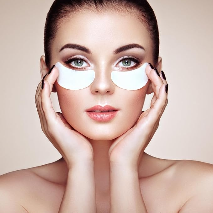 Aethland Reusable Eye Patches, 3 Pairs Silicone Under Eye Patches with Lifting Effect to Reduce Wrinkles and Fine Lines, Pair with Eye Roller Massager Eye Serums Cream Applicator-Velvo Beauty