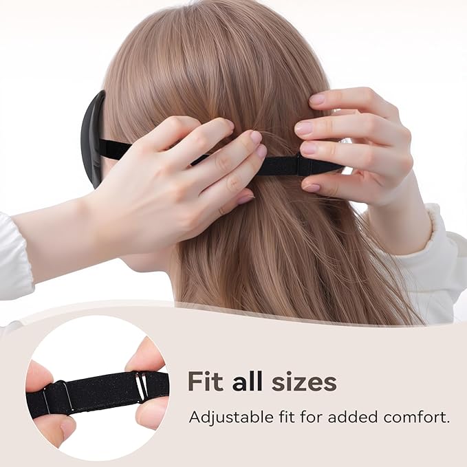 Slim 3D Sleep Mask for Side Sleepers, Blackout Sleeping Mask for Men, Women & Girls, Zero Eye Pressure, Ultra Soft Eye Masks for Sleeping, Perfect for Travel, Nap, Meditation, Airplane (Gray)-Velvo Beauty