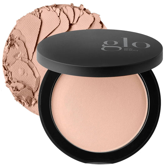 Glo Skin Beauty Pressed Base Powder Foundation Makeup (Beige Dark) - Flawless Coverage for a Radiant Natural, Second-Skin Finish-Velvo Beauty