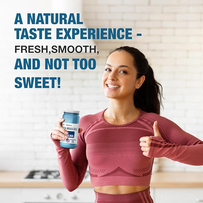 Biolore Sea Moss Gel - Blue Spirulina 16oz, Wildcrafted Irish Seamoss with Essential Vitamins & Trace Minerals, Vegan Superfood Made in USA-Velvo Beauty