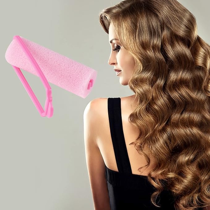 12 Pcs Foam Sponge Hair Rollers 2.4 Inch Hair Curlers to Sleep In Soft Sleep Rollers for Curls Style Heatless Curler Hair Christmas Party Hairstyles-Velvo Beauty