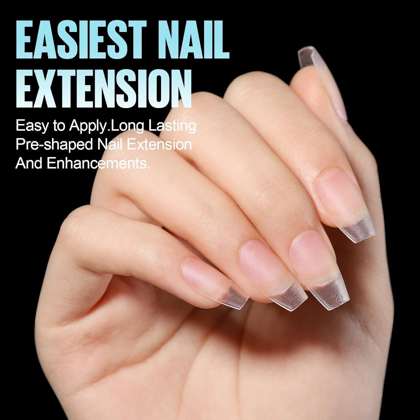 TOMICCA Short Coffin Gel Nail Tips, Full Cover Short Nail Tips, 360Pcs Soft Coffin Nails Matte Fake False Acrylic Press on Nail Home DIY Nail Salon 15 Sizes-Velvo Beauty