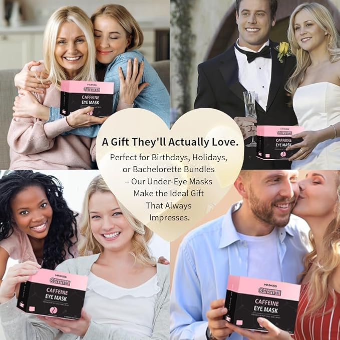 Under Eye Patches (50 Pairs), Caffeine Eye Masks for Dark Circles Puffy Eyes Undereye Bags, Collagen Eye Patches for Wrinkles and Puffiness, Skin Care Gift for Her-Velvo Beauty