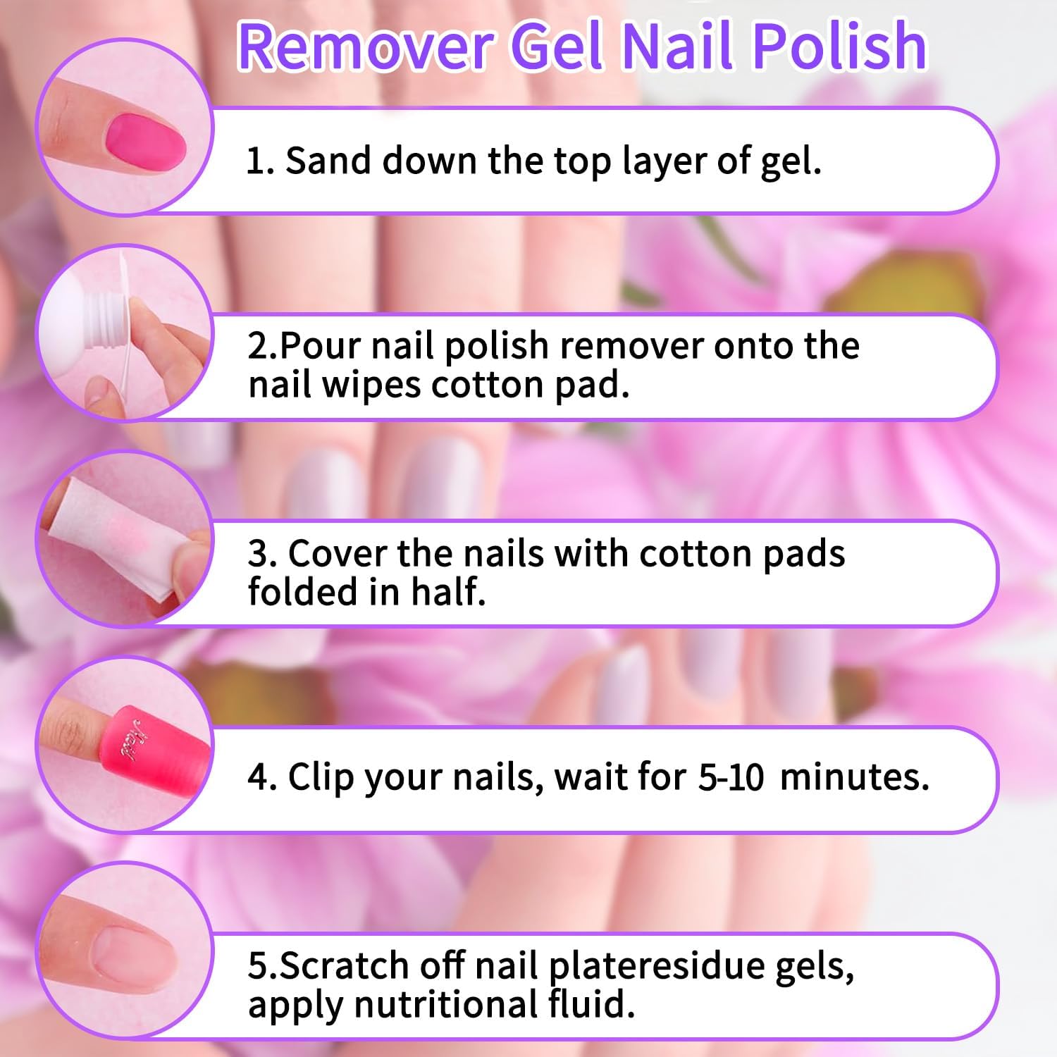 Nail Polish Remover Kit Nail Glue Remover & Nail Brush Cleaner Professional Nail Remover Quickly Clean Nail Brushes with Glass Cup Nail Cleaning pads for Nails-Velvo Beauty