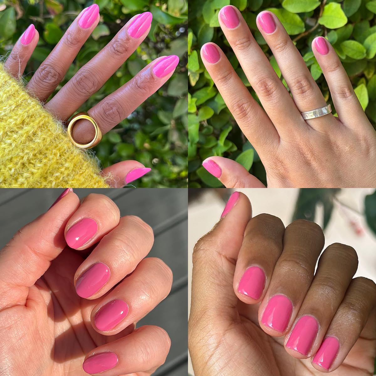Olive & June Quick Dry Nail Polish | Instant Fast-Drying, Smudgeproof Color | 15-free, Vegan, Cruelty-Free Formula | Lasts up to 5 Days | Salon-Quality Manicure, Pedicure at Home | Prom Magenta Pink-Velvo Beauty