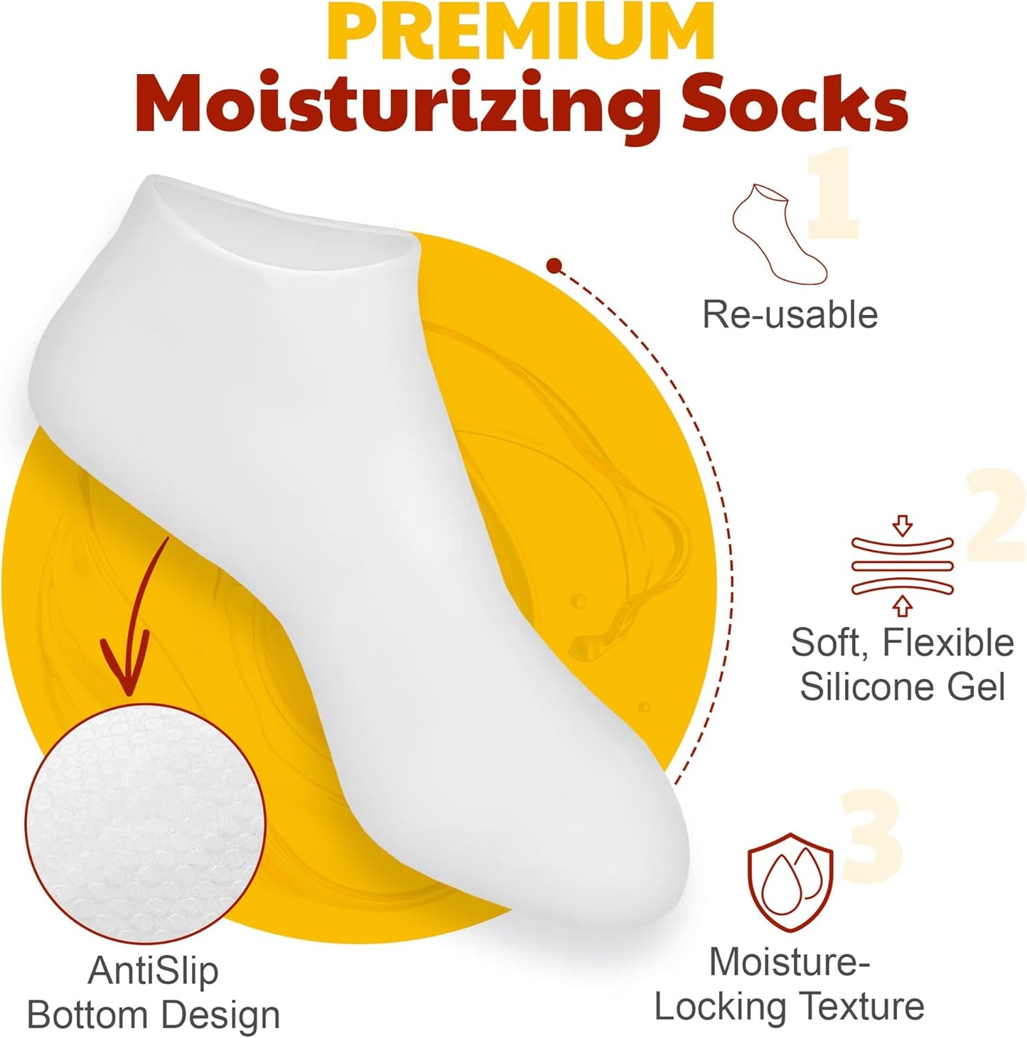 The Foot Guru Moisturizing Socks-Velvo Beauty