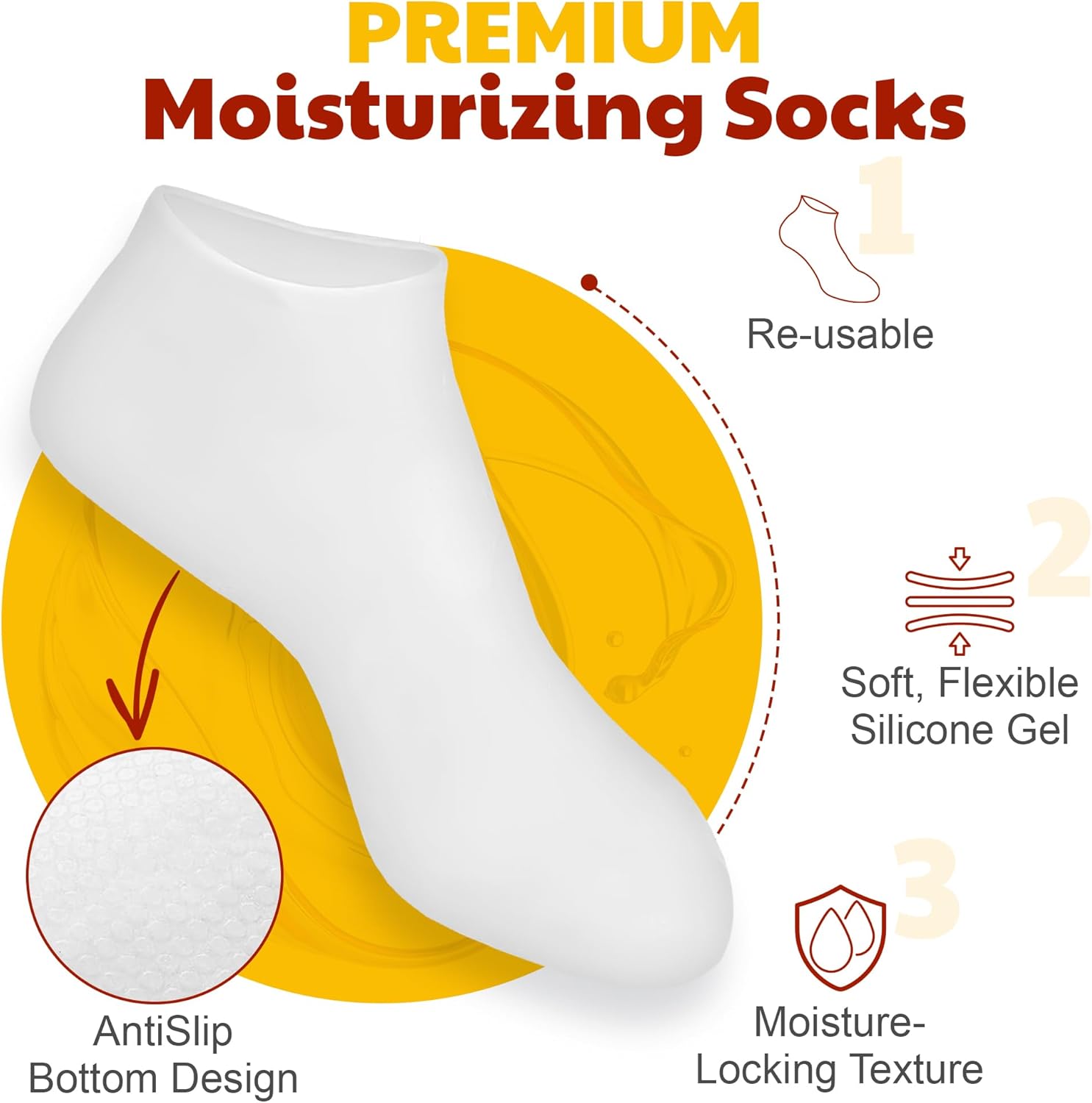 The Foot Guru Moisturizing Socks-Velvo Beauty