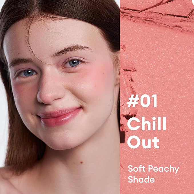 ITY Mood Blush, Blush for Cheeks Makeup,Moisturizing Creamy Blush Dual Funtions, Highly Spreadable, 0.18 oz (5.2g) in Chill Out-Velvo Beauty