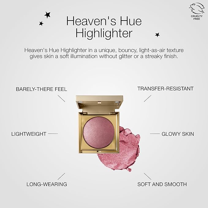 stila Heaven's Hue Highlighter | Lightweight Soft Makeup Glow, Bouncy Texture Illuminates Skin, Transfer-Resistant | Incandescence, 0.35 Oz. (Pack of 1)-Velvo Beauty