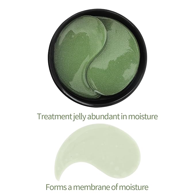 Green Seaweed Under Eye Masks (60 pcs),Eye Hydrolyzed Collagen Patches, Eye Gel Treatment Masks,Eye Pads for Dark Circles,Puffy Eyes,Under Eye Bags,Moisturizing,Anti-aging-Velvo Beauty