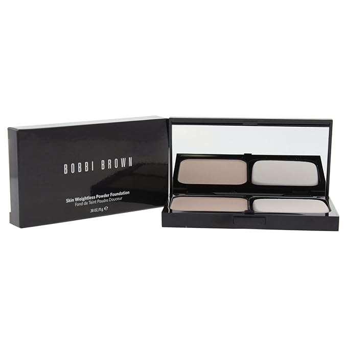 Bobbi Brown Skin Weightless Powder Foundation for Women, No.0 Porcelain, 0.38 Ounce-Velvo Beauty