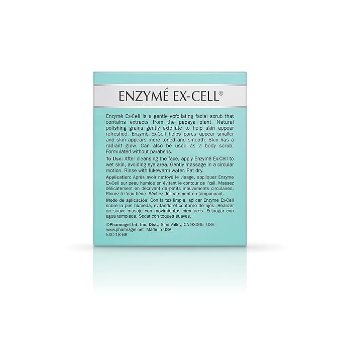 Pharmagel Enzyme Ex-Cell - Gentle Papaya Face Exfoliator Scrub for All Skin Types - 18 Ounces-Velvo Beauty