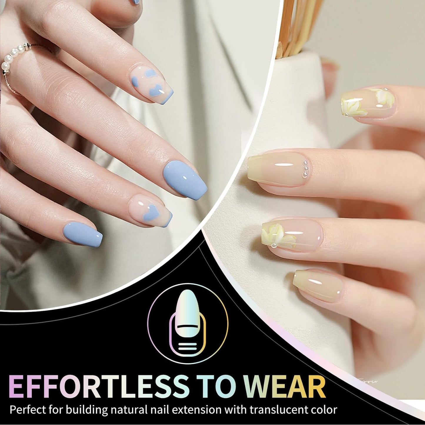 Short Coffin Nail Tips 240Pcs Short Coffin Soft Gel Nail Tips Half Matte Pre-Shape Press on Nails for Full Cover Acrylic False Nails Extension Home DIY Salon 12 Sizes Gelly Tips Fake Nails Tips-Velvo Beauty