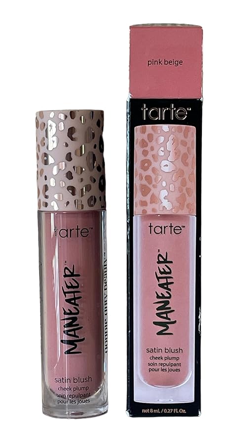 Tarte Maneater Satin Blush Cheek Plump Full Size (Pink Beige, 27OZ)-Velvo Beauty