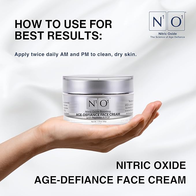 Moisturizer Face Cream - Day & Night Face Moisturizer with Nitric Oxide, Peptide Complex, Epidermal Growth Factor - Tightening & Firming Skin Care Products for Wrinkles, Dark Spots - 1.75 oz.-Velvo Beauty