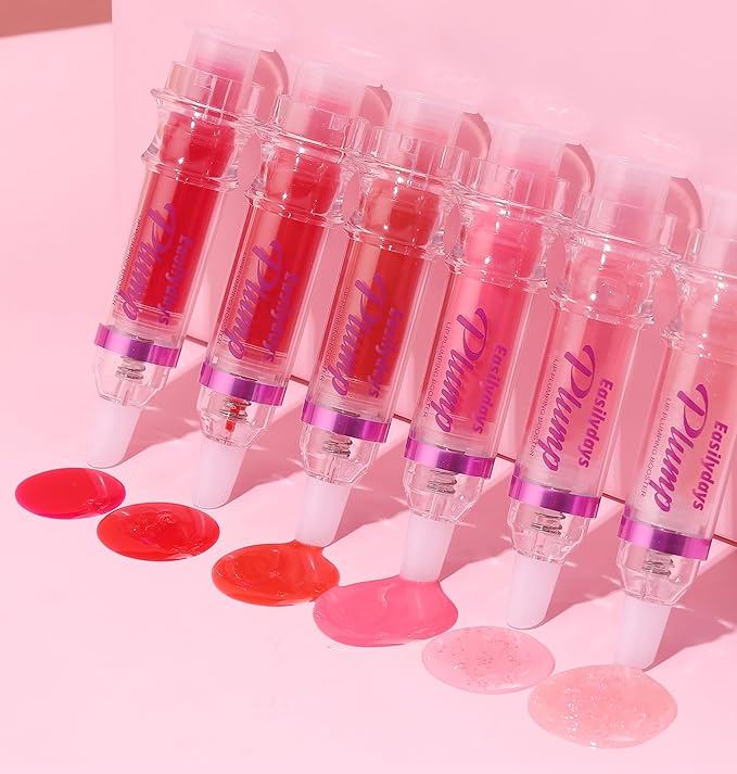 Lifter Gloss, Spicy Lip Plumping Booster Lip Gloss Glossy Lipstick, Hydrating, Volumizes, High-Shine, Fuller Lip Plumper Lip Mirror Lip Glaze, Plump&Pout Lip Plumper for Women Girls (#01)-Velvo Beauty