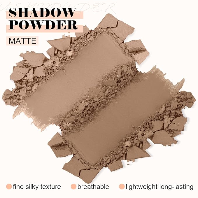 Boobeen Highlighter Contour Makeup Palette Face Matte Bronzer Powder, Compact Contouring Blush for Cheeks, Natural Long Lasting with Brush-Velvo Beauty