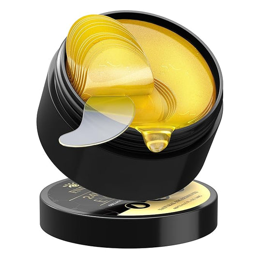 Under Eye Patches for Puffy Eyes: 60PCS Collagen Eye Gels Pads - 24K Gold Under Eye Mask - Reduce Dark Circles & Bags - Skin Eye Care Products-Velvo Beauty