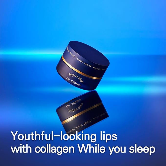 Perfect Sleep Lip Collagen 0.52fl.oz/15ml, Hydrolyzed Collagen+Rice Protein, Willow Bark Extract & Peptide to Nourish, Moisturize & Exfoliate the lips, Sleep-Beauty, Korean Overnight Lip Mask-Velvo Beauty