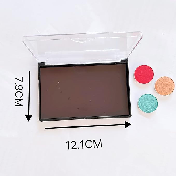 Small Size Empty Magnetic Clear Eyeshadow Light Weight Makeup Palette- Traveling, Depotting palette 4.76 x 3.11-Velvo Beauty