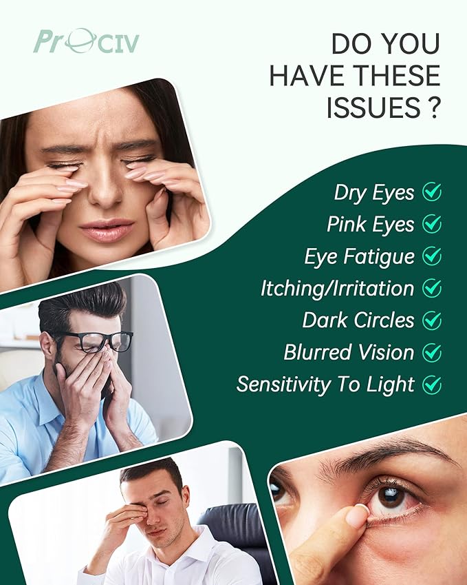 ProCIV 30 Packs Unscented Steam Eye Mask for Dry Eye, Self Heating Moist Heated Eye Mask for Dark Circles and Puffiness Disposable Warming Eye Mask for Soothing Headache Relieve Eye Fatigue Sleep Mask-Velvo Beauty