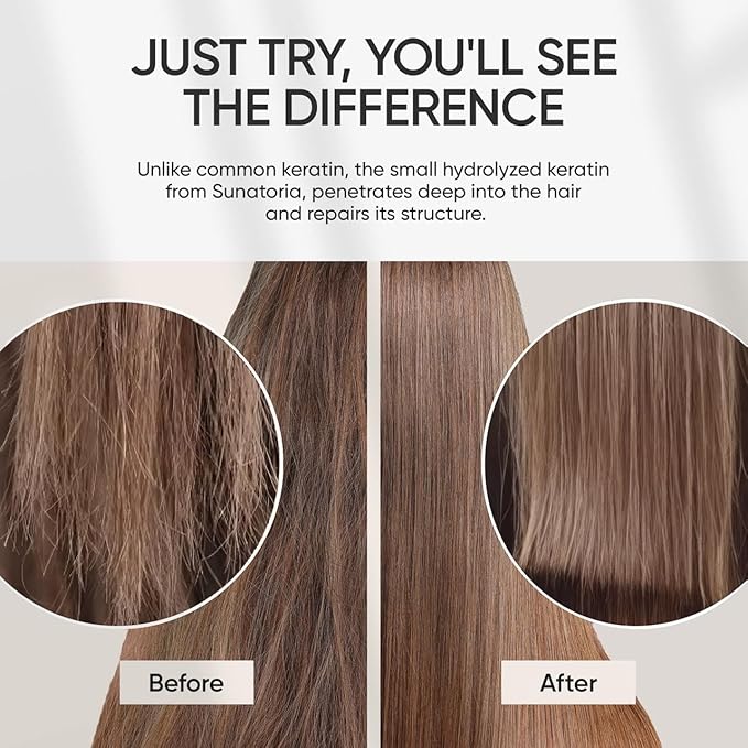 SUNATORIA Keratin Hair Mask - Deep Conditioner for Dry Damaged Hair - Hydrates, Repairs, Nourishes - Keratin Hair Treatment - Deep Conditioning Hair Mask - Keratina Mascarilla Para el Cabello-Velvo Beauty