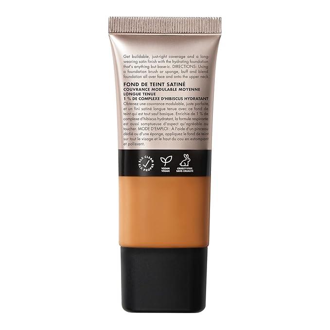 e.l.f. Soft Glam Foundation, Medium Coverage, Long-Lasting & Buildable Foundation For A Smooth, Satin Finish, Vegan & Cruelty-Free, 45 Tan Warm-Velvo Beauty